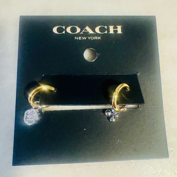 Coach Gold and Silver Earrings - Picture 4 of 6